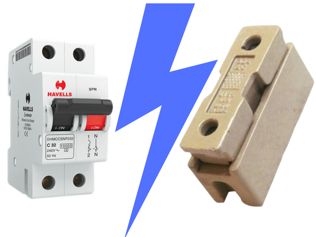 difference between miniature circuit breaker and fuse